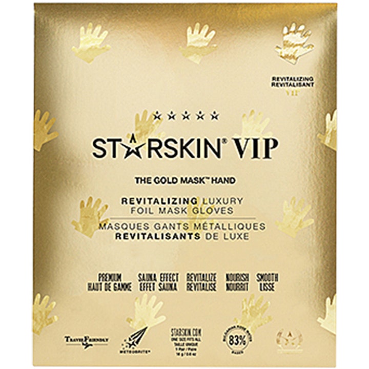 Starskin The Gold Mask Hand 16 g revitaliserende håndmaske i gullfarget luksuriøs folieemballasje