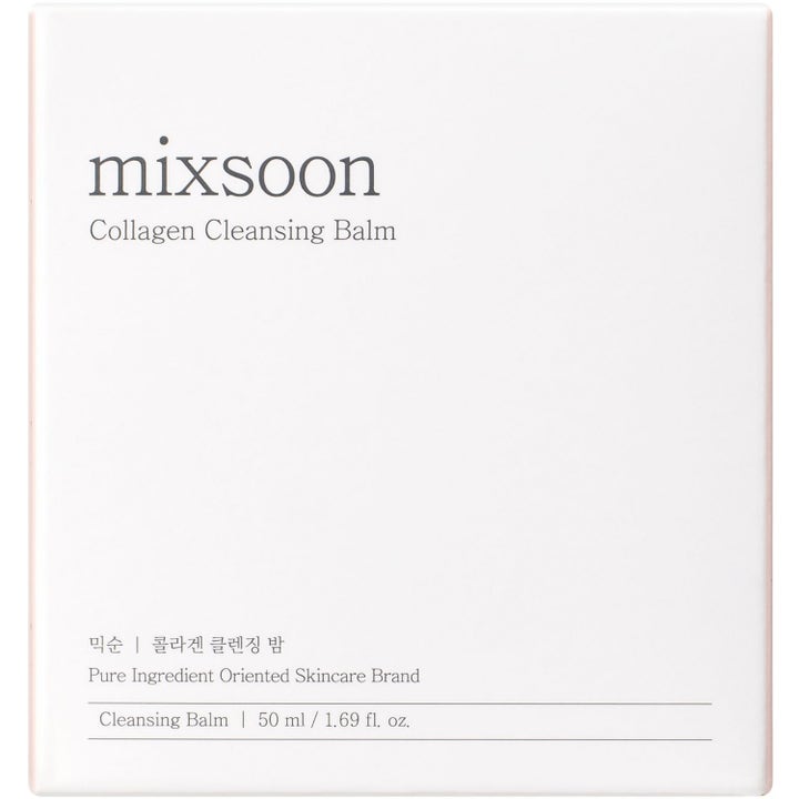 Mixsoon Collagen Cleansing Balm 50 ml ansiktsrengjøring i hvit minimalistisk ytteremballasje av papp