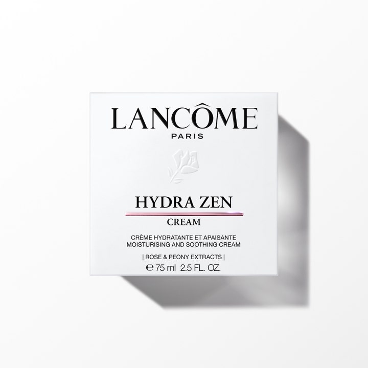 Lancôme Advanced Hydrazen Day Cream 75 ml beroligende dagkrem i hvit eske med rose- og peonekstrakt
