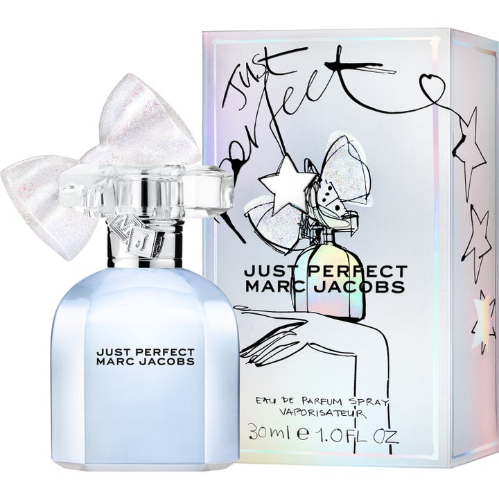 Marc Jacobs Just Perfect Eau de Parfum 30 ml parfymeflaske med glitrende sløyfekork og eske