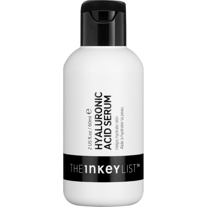 The Inkey List Hyaluronic Acid Serum 60ml fuktighetsgivende serum i hvit plastflaske med sort vippekork
