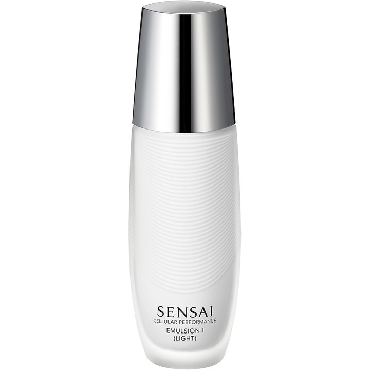Sensai Cellular Performance Emulsion I Light 100 ml fuktighetsgivende dagkrem i hvit riflet flaske med sølvkork
