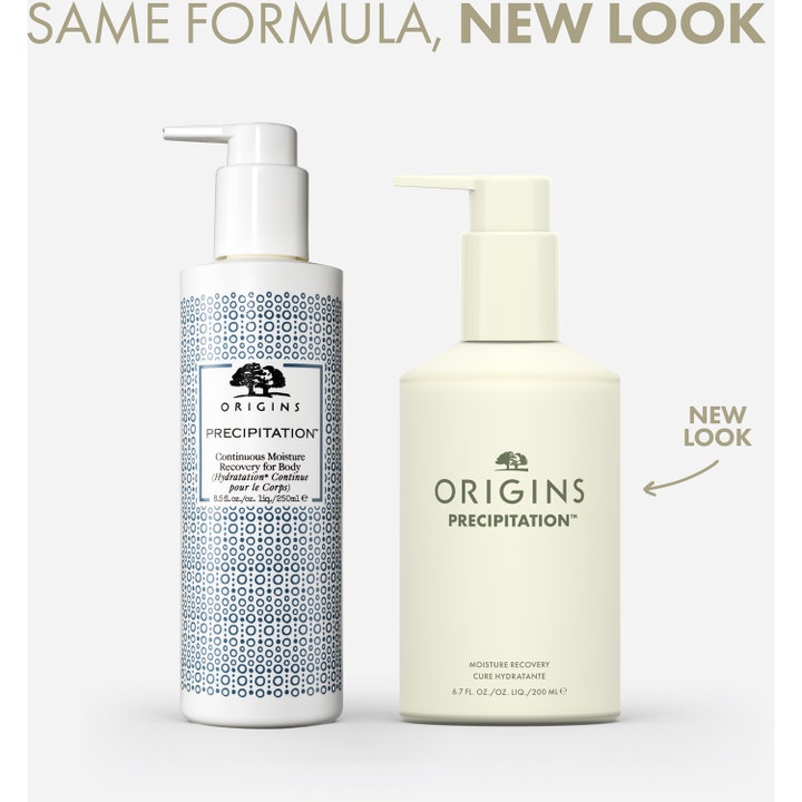 Origins Precipitation Moisture Recovery 200 ml body lotion med pumpe som gir et nytt design
