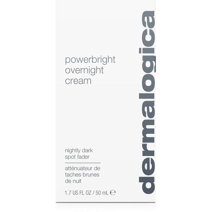 Dermalogica Powerbright Overnight Cream 50 ml nattkrem med niacinamid i hvit eske mot pigmentflekker