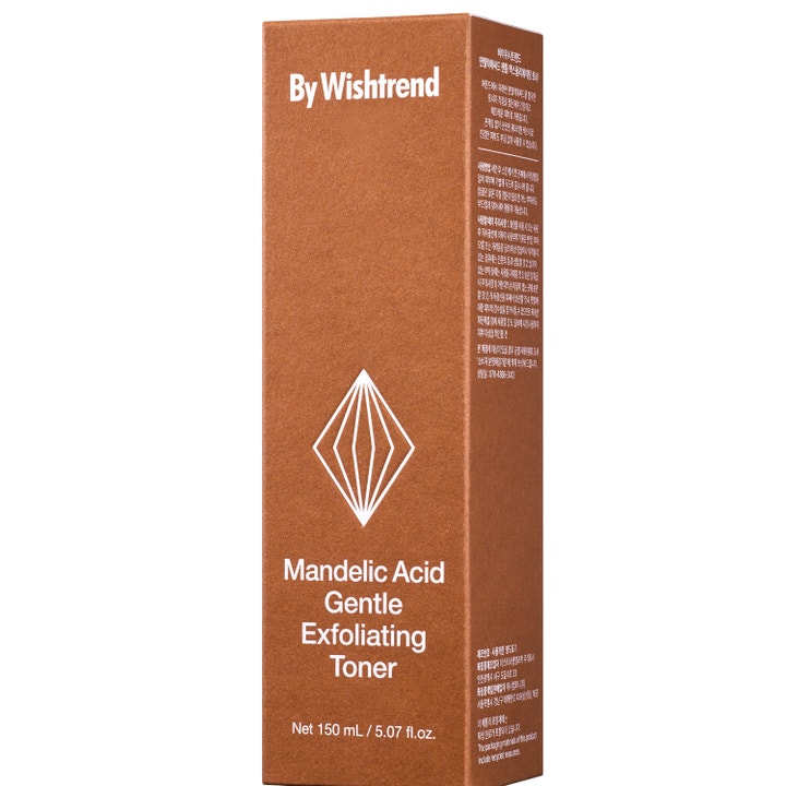By Wishtrend Mandelic Acid Gentle Exfoliating Toner 150 ml eksfolierende toner i brun ytteremballasje med hvit tekst