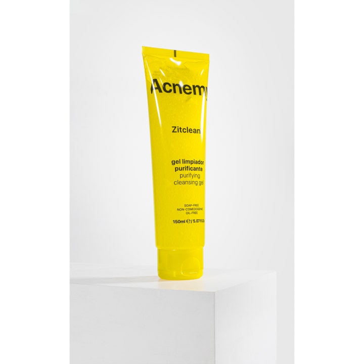 Niche Beauty Lab Acnemy Zitclean 150 ml rensende ansiktsgel i en knallgul tube som motvirker urenheter