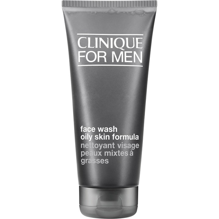 Clinique For Men Face Wash Oily Skin Formula 200 ml ansiktsrens i grå tube som fjerner overflødig olje