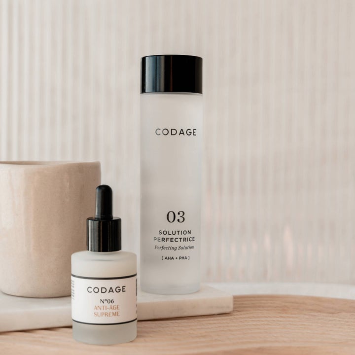 Codage Paris The Perfecting Solution N°03 150 ml eksfolierende toner med AHA og PHA i frostet glassflaske