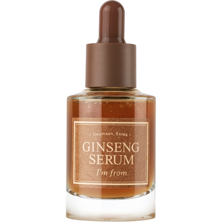 I'm from Ginseng Serum 30ml revitaliserende ansiktsserum som gir glød i glassflaske med brun pipette