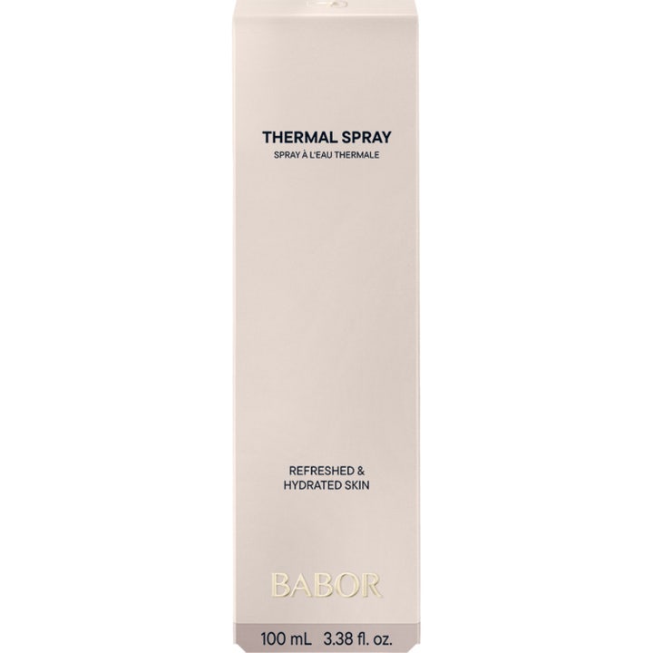 Babor Thermal Spray 100 ml fuktighetsgivende ansiktsspray i hvit ytteremballasje for alle hudtyper