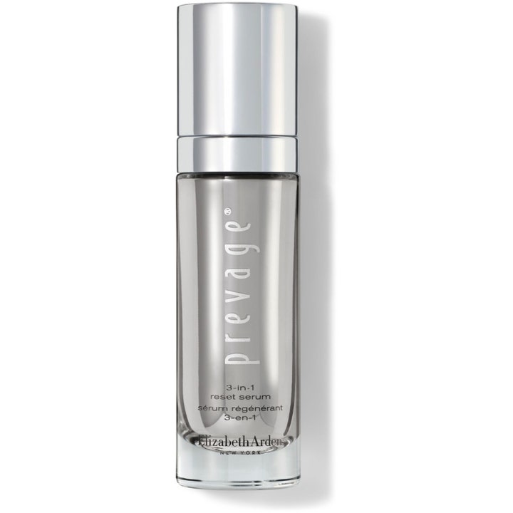 Elizabeth Arden Prevage 3-in-1 Reset Serum 30ml regenererende ansiktsserum i sleek sølvfarget glassflaske