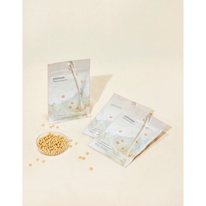 Mixsoon Weekly Bean Mask Pack 7 stk sheetmasker med fuktighetsgivende bønneekstrakt og melkeaktig tekstur