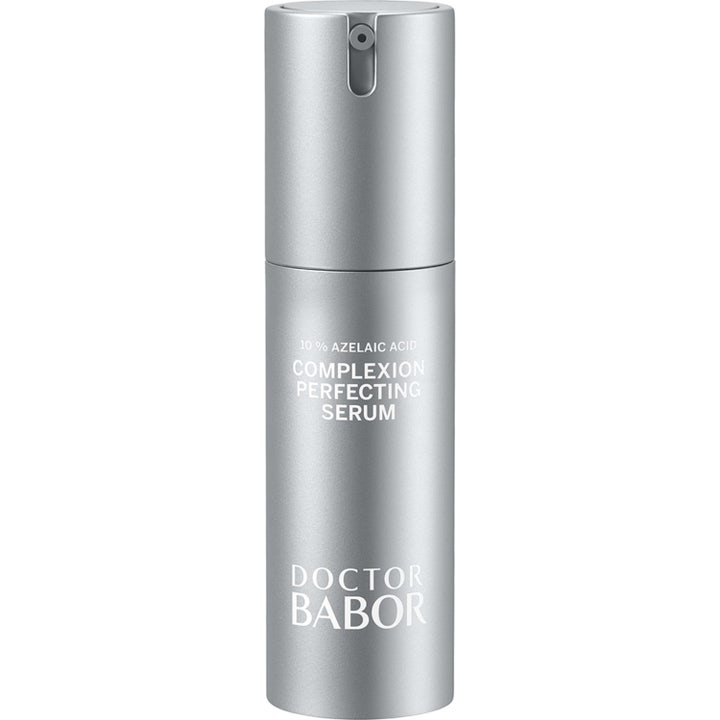 Doctor Babor Complexion Perfecting Serum 30 ml med azelainsyre i en stilren sølvfarget pumpeflaske