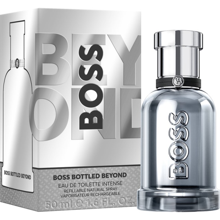 Hugo Boss Bottled Beyond For Him Intense Eau de Toilette 50 ml herreparfyme i sølvflaske med eske