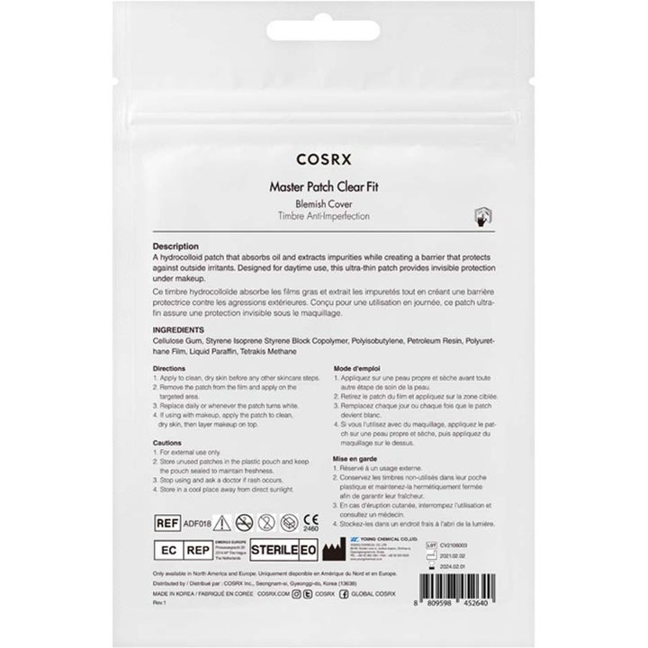 Master Patch Original Fit & Clear Fit