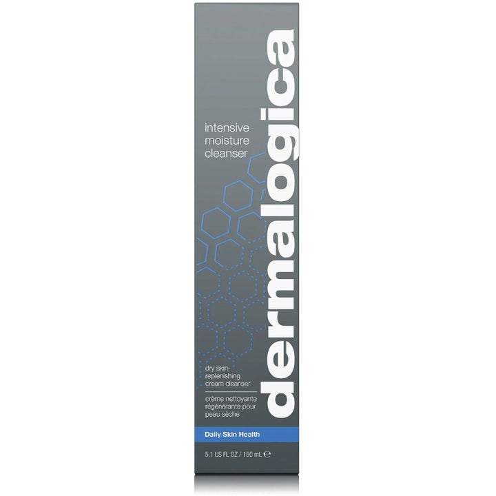 Dermalogica Intensive Moisture Cleanser Duo 2x150 ml fuktighetsgivende ansiktsrens i grå eske med blått mønster