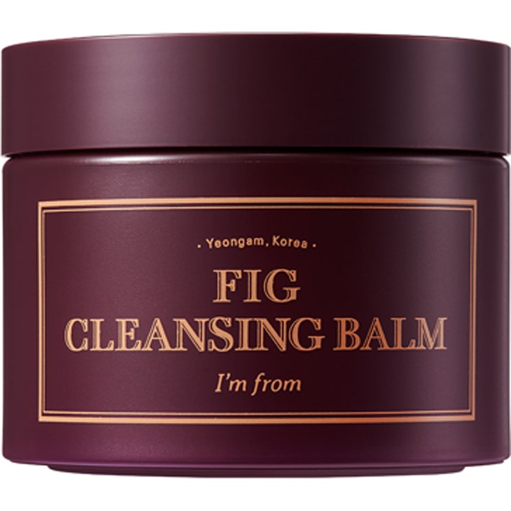 I'm from Fig Cleansing Balm 100ml dyprensende rensebalm i en matt mørk lilla krukke med stilrene gulldetaljer