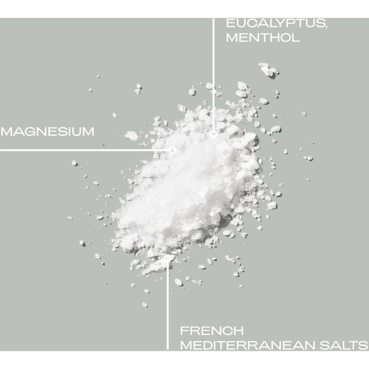 Bodyologist Calming Crystals Relaxing Foot & Bath Salts 250 g badesalt med magnesium mentol og eukalyptus