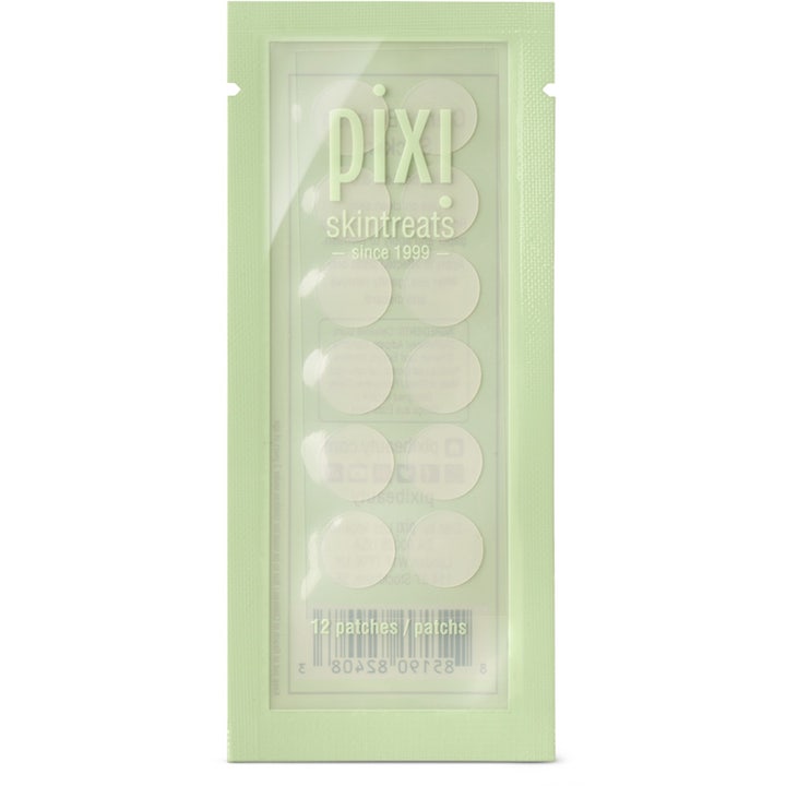 Pixi Clarity Blemish Stickers 24 stk kviseplaster i lysegrønn pakning med små runde gjennomsiktige lapper