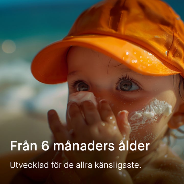 EVY Technology Sunscreen Mousse For Kids SPF30 150 ml gir 8 timers beskyttelse for barn som leker i vannet.