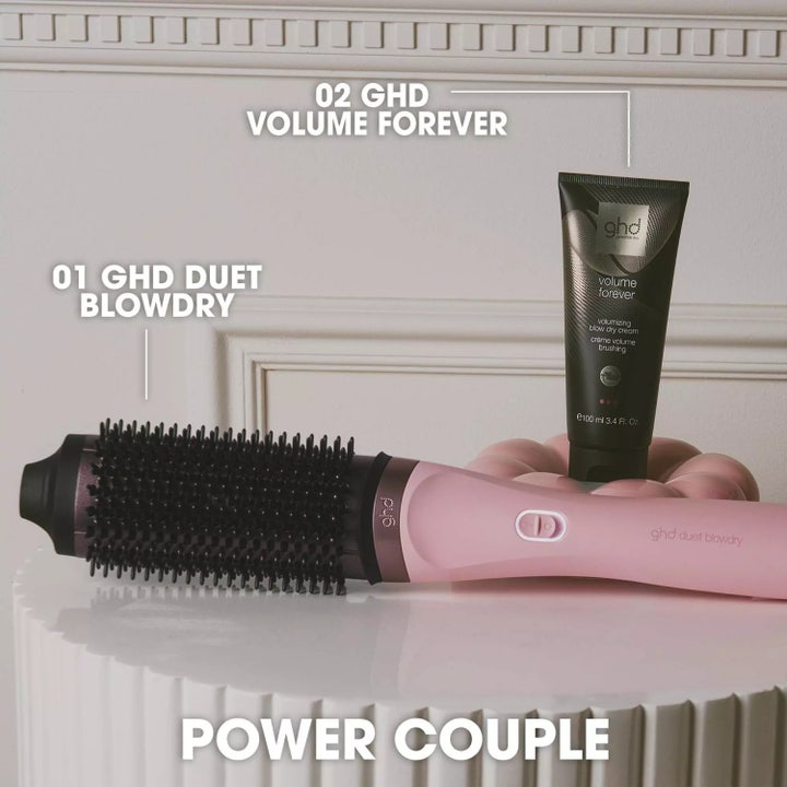 Duet Blowdry Limited Edition Hair Dryer Brush in Dusted Pink