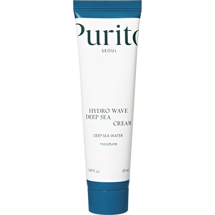 Purito Seoul Hydro Wave Deep Sea Cream 50 ml fuktighetsgivende ansiktskrem i hvit tube med blå detaljer