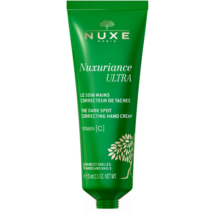Nuxe Nuxuriance Ultra Hand Cream 90 g håndkrem med Vitamin C som korrigerer pigmentflekker i en grønn tube