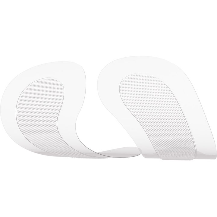 FAQ Swiss Microneedling Anti-Wrinkle Eye Patches 3 stk mot rynker viser gjennomsiktig tekstur med mikronåler