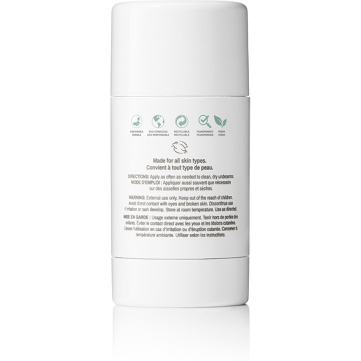 Clean Reserve Kakadu Plum Brightening Deostick 56 g med baksidetekst på hvit deohylse som gir pleie