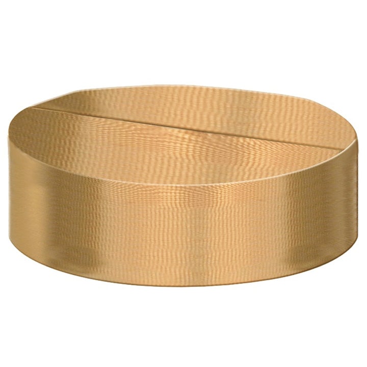 Tabac Shaving Bowl refill 125 g barbersåpe gir tett barbering vist som rund gullfarget refillblokk.