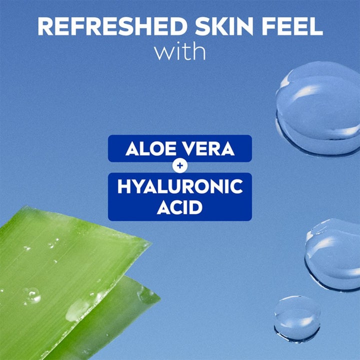 NIVEA Cleansing Milk Refreshing 200 ml fuktighetsgivende rens med aloe vera og hyaluronsyre og friske vanndråper